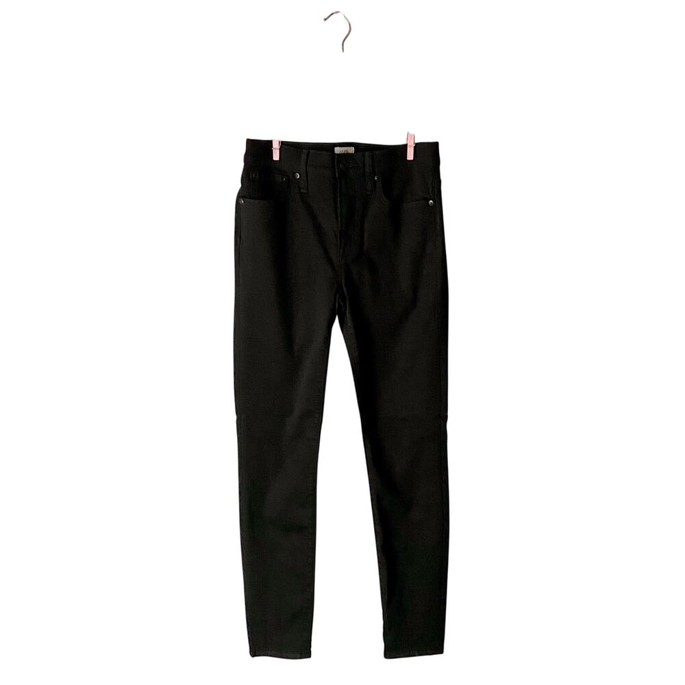 J. Crew Black High Rise Toothpick Skinny Jeans